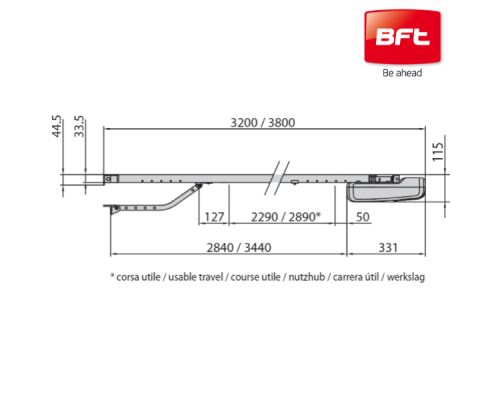 BOTTICELLI BT A650 BELT KIT 10м²/H=3.0m