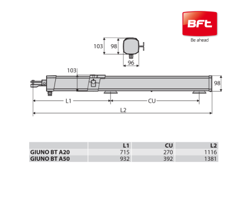BFT GIUNO ULTRA BT A20 KIT