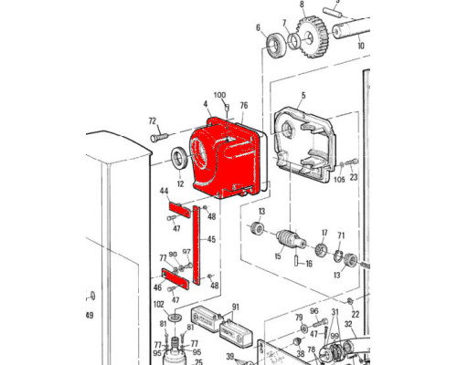 Корпус редуктора+розблокування WIL (BMG1512R01.4567)