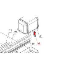BS806.6 Заглушка стріли задня